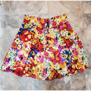23rd St Street Polyester Multi Colored Skirt Women's 16 14